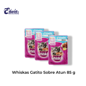 WHISKAS GATITO SOBRE ATUN 85G C/24