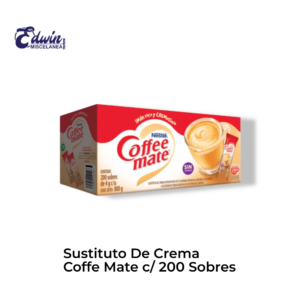 SUSTITUTO DE CREMA COFFEE MATE CAJA C/200 SOBRES DE 4 GR