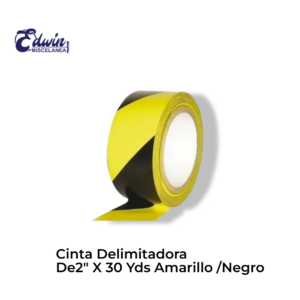 CINTA DELIMITADORA DE 2 X 30 YDS AMARILLO/NEGRO