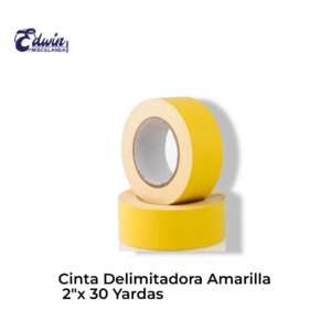 CINTA DELIMITADORA DE 2"X30 YDS COLOR AMARILLO