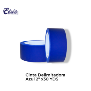 CINTA DELIMITADORA DE 2"X30 YDS COLOR AZUL