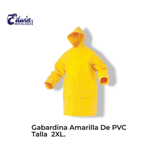 GABARDINA AMARILLA DE PVC TALLA 2XL