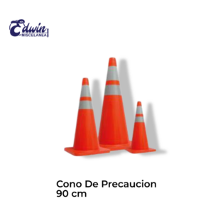 CONO DE PRECAUCION CON REFLEJANTE 90 CM