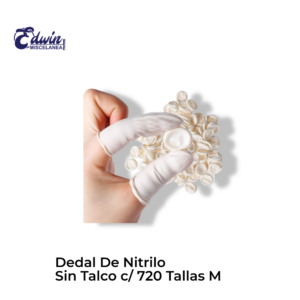 DEDAL DE NITRILO SIN TALCO C/720 PZ TALLA M