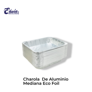 CHAROLA DE ALUMINIO MEDIANA ECO FOIL