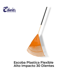 ESCOBA PLASTICA FLEXIBLE ALTO IMPACTO 30 DIENTES