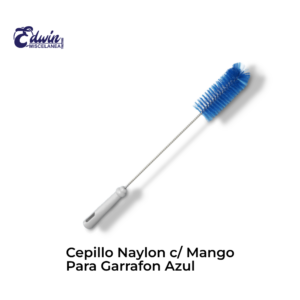 CEPILLO NYLON C/ MANGO PARA GARRAFON AZUL