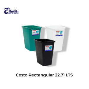 CESTO RECTANGULAR 22.71 LTS