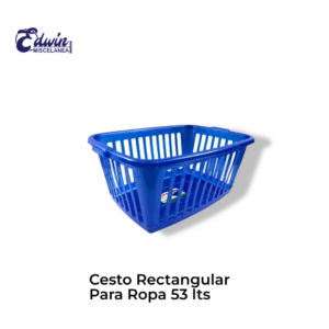 CESTO RECTANGULAR P/ROPA 53 LTS
