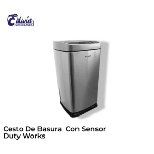 CESTO DE BASURA CON SENSOR DUTY WORKS