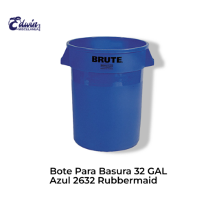 BOTE P/BASURA 32 GAL AZUL 2632 RUBBERMAID