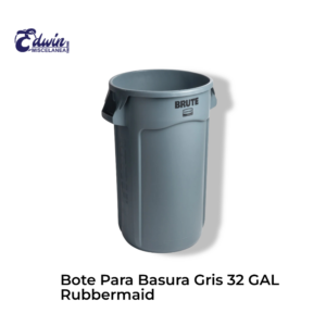 BOTE P/BASURA 32 GAL GRIS 2632 RUBBERMAID