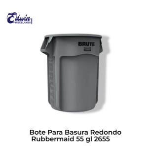 BOTE P/BASURA REDONDO RUBBERMAID 55 GL 2655