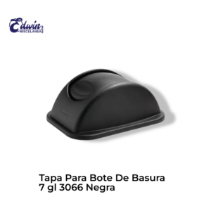 TAPA P/BOTE DE BASURA 7 GL 3066 NEGRA
