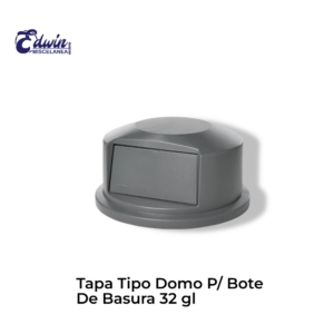 TAPA TIPO DOMO P/ BOTE DE BASURA 32 GL