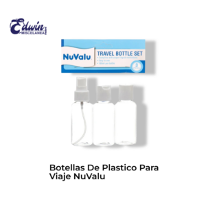 BOTELLAS DE PLASTICO PARA VIAJE NUVALU