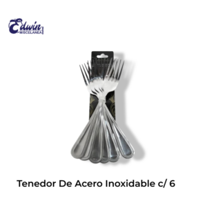 TENEDOR DE ACERO INOXIDABLE C/6 TABLE KING