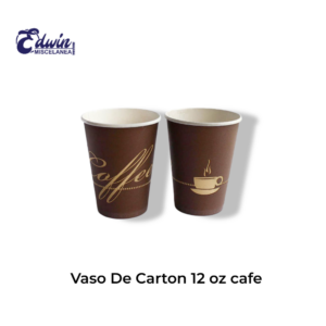 VASO DE CARTON 12 OZ CAFE