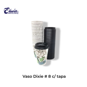VASO DIXIE #8 C/ TAPA SLD