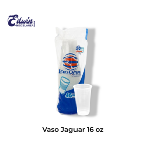 VASO JAGUAR PLASTICO 16 OZ