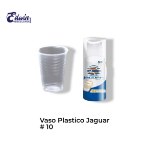 VASO PLASTICO JAGUAR #10