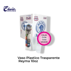 VASOS DE PLASTICO TRANSPARENTE 10 OZ REYMA