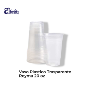 VASOS DE PLASTICO TRANSPARENTE 20 OZ REYMA