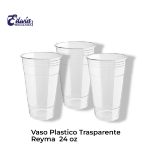 VASOS DE PLASTICO TRANSPARENTE 24 OZ REYMA