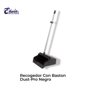 RECOGEDOR C/BASTON DUST-PRO NEGRO