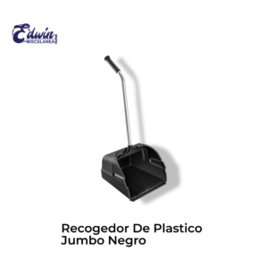 RECOGEDOR DE PLASTICO JUMBO NEGRO