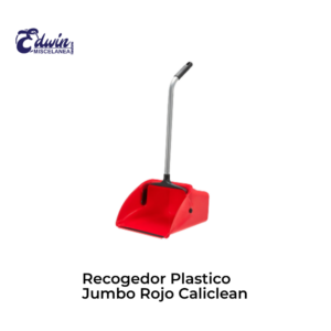 RECOGEDOR PLASTICO JUMBO ROJO