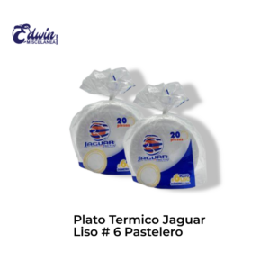 PLATO TERMICO JAGUAR LISO #6 PASTELERO