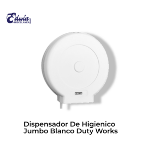 DISPENSADOR DE HIGIENICO JUMBO (BLANCO) DUTY WORKS