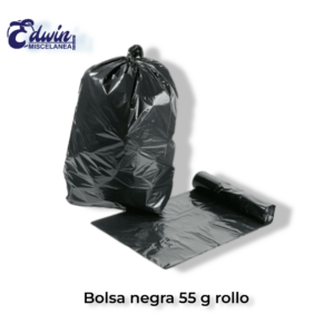 BOLSA NEGRA 55 GL EN ROLLO