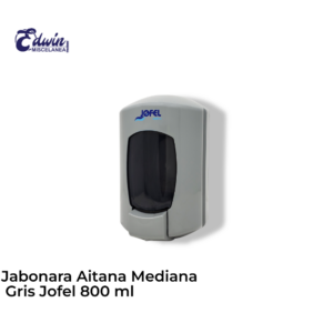 JABONERA AITANA MEDIANA GRIS JOFEL 800ML