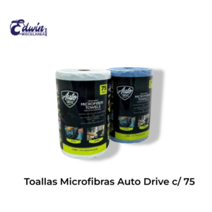 TOALLAS MICROFIBRA AUTO DRIVE C/75 PZ