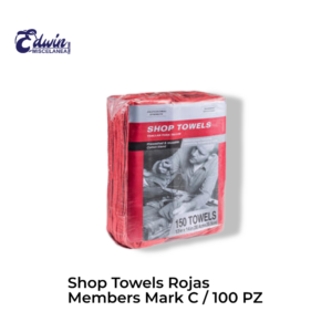 SHOP TOWELS ROJAS MEMBERS MARK C/100 PZ