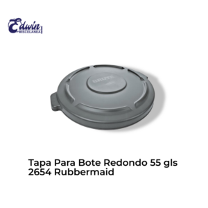 TAPA P/BOTE REDONDO DE 55 GLS 2654 RUBBERMAID