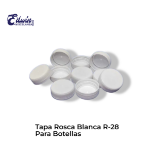 TAPA ROSCA BLANCA R-28 PARA BOTELLA