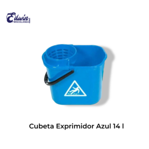 CUBETA EXPRIMIDOR AZUL 14 LT