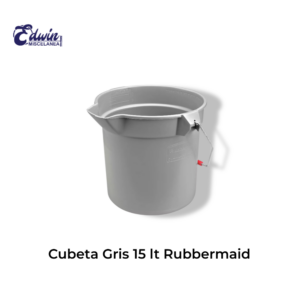 CUBETA GRIS 15 LTS RUBBERMAID