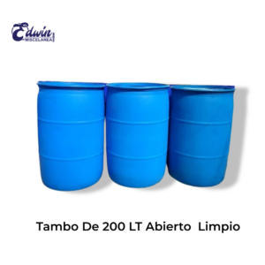 TAMBO DE 200 LT ABIERTO (LIMPIO)