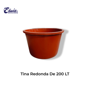 TINA REDONDA DE 200 LT