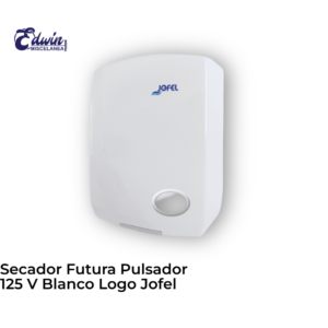 SECADOR FUTURA PULSADOR 125V BLANCO LOGO JOFEL