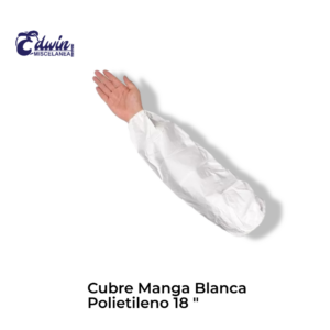 Cubre Manga Blanca Polietileno 18 "