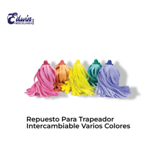 REPUESTO P/ TRAPEADOR INTERCAMBIABLE VARIOS COLORES