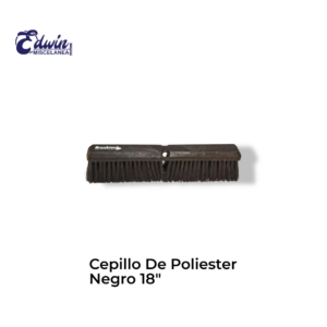 CEPILLO DE POLIESTER NEGRO DE 18"