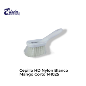 CEPILLO HD 9" NYLON BLANCO MANGO CORTO