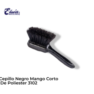 CEPILLO NEGRO MANGO CORTO DE POLIESTER 3102